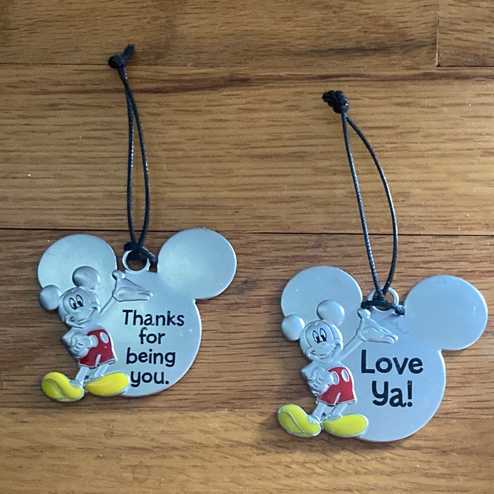 Disney Hallmark Thanks for being you Love Ya! Hanging Ornaments Set